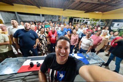 Felipe Camarão percorre Humberto de Campos e Primeira Cruz dialogando com a população