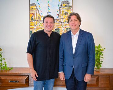 Felipe Camarão recebe visita do ministro das Comunicações Frederico de Siqueira
