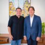 Felipe Camarão recebe visita do ministro das Comunicações Frederico de Siqueira
