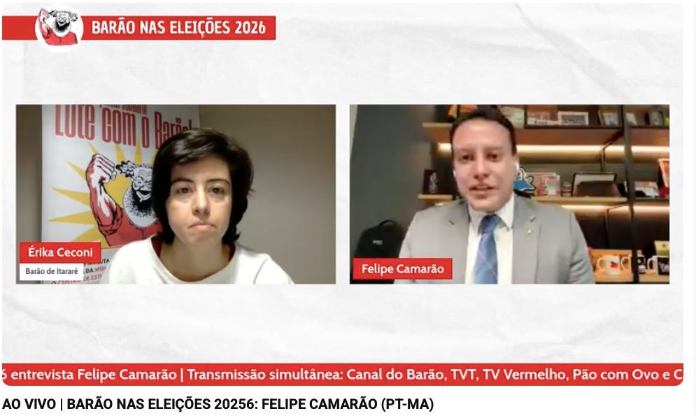 Em entrevista nacional, Felipe Camarão defende protagonismo do Maranhão e reforça compromisso com legado do Governo Lula