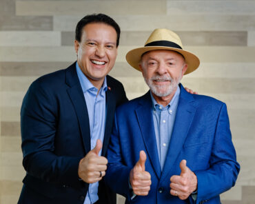 Estreia de propaganda de Camarão na TV destaca trajetória profissional e presidente Lula