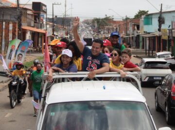 Carreata do 13 mobiliza São Luís e mostra força do eleitorado de Lula e Camarão