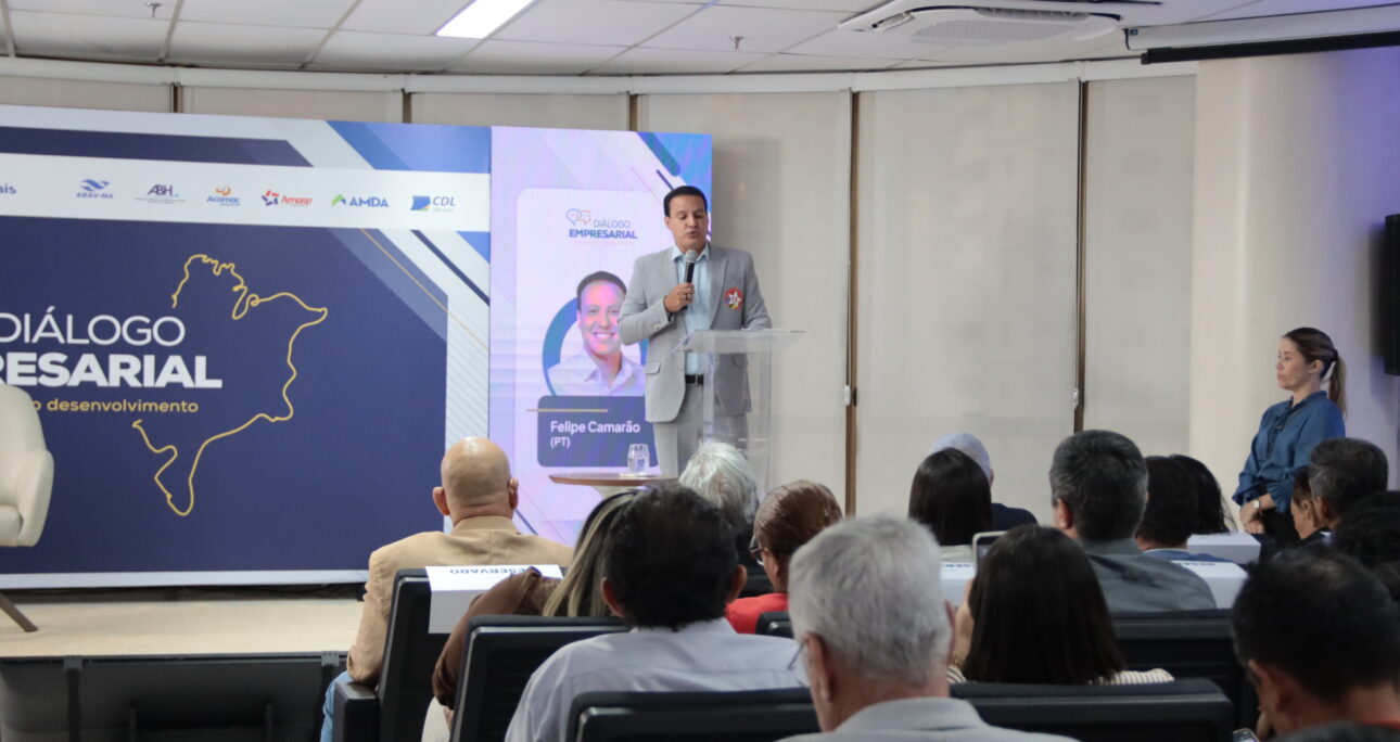 Felipe Camarão apresenta propostas para fortalecer empresas locais e gerar empregos em evento na Fecomércio-MA