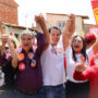 Time do 13 toma as ruas da Liberdade com Camarão, Ministro Wellington Dias e Eliziane